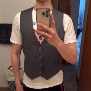 Calvin Klein Gray Slim Fit Vest